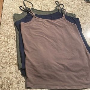 Bundle of 3 Size 2x Spaghetti Strapped Camisoles